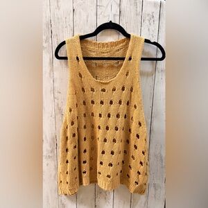 Chic Mustard Knit Tank Top